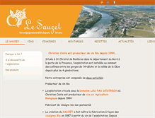 Tablet Screenshot of le-sauzet.fr